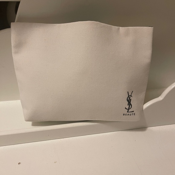 YSL - Makeup Bags & Storage white color Black inside new - Picture 1 of 12